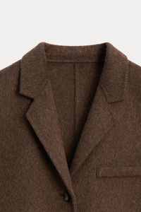 Wool-Blend Tailored Blazer