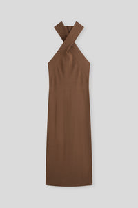 Wrapped Halter Dress