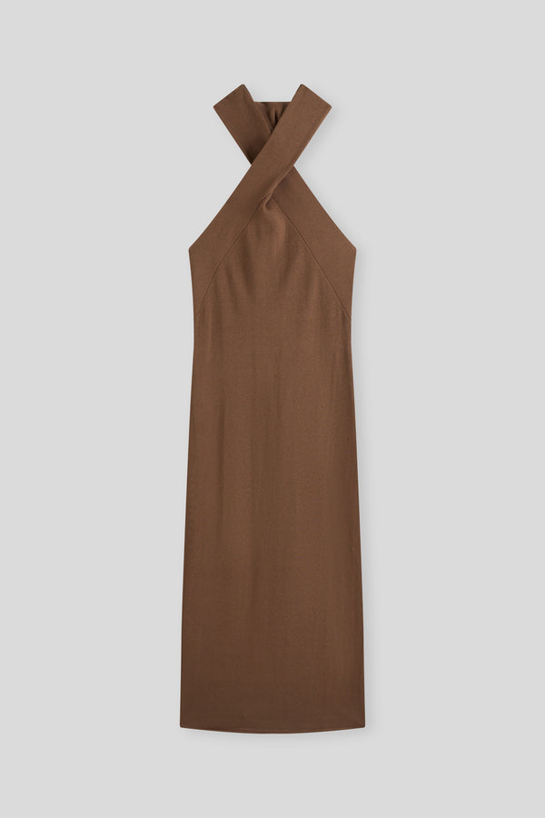 Wrapped Halter Dress